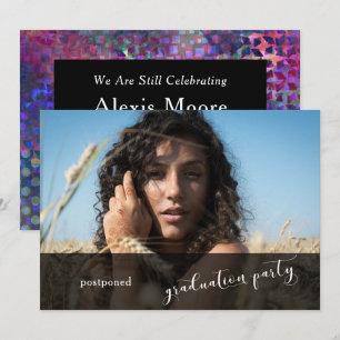 Einzigartige farbige Graduierungspartei - Karte au