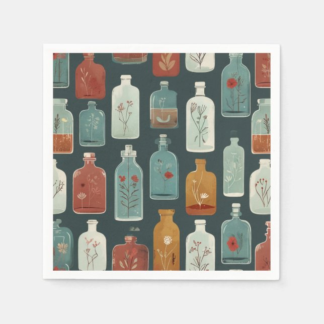 einzigartige Flaschenkunst Serviette (Vorderseite)