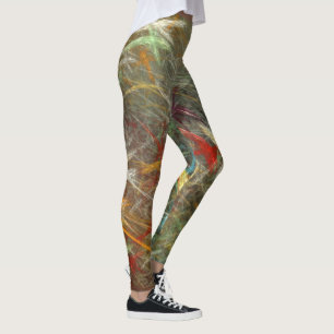 Einzigartige Fraktal Artwork-Leggings Leggings
