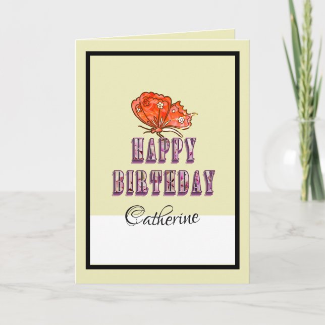 Einzigartige Funny Happy Birthday Card mit Individ Karte (Vorderseite)