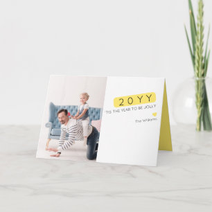 Einzigartige Funny New Year wünscht Fotokarte Karte