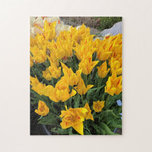 Einzigartige Gelbtulpen Puzzle