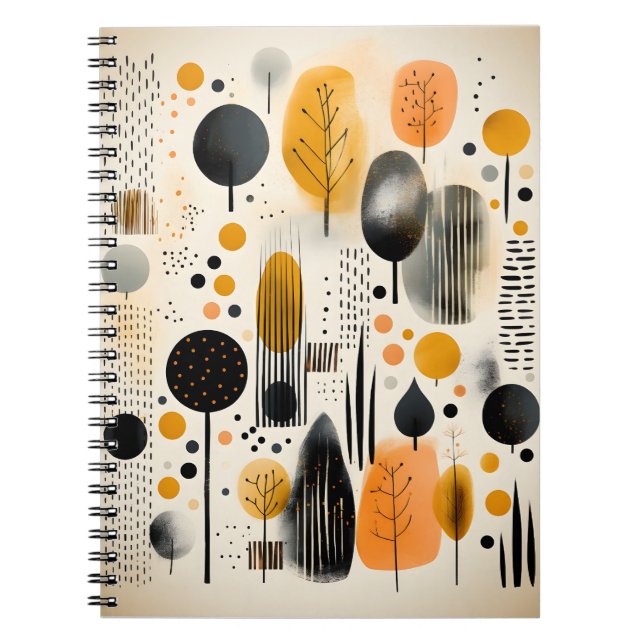 Einzigartige geometrische Formgebung Notizblock (Vorderseite)