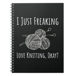 Einzigartige Geschenke für Knitter, die für sie kn Notizblock
