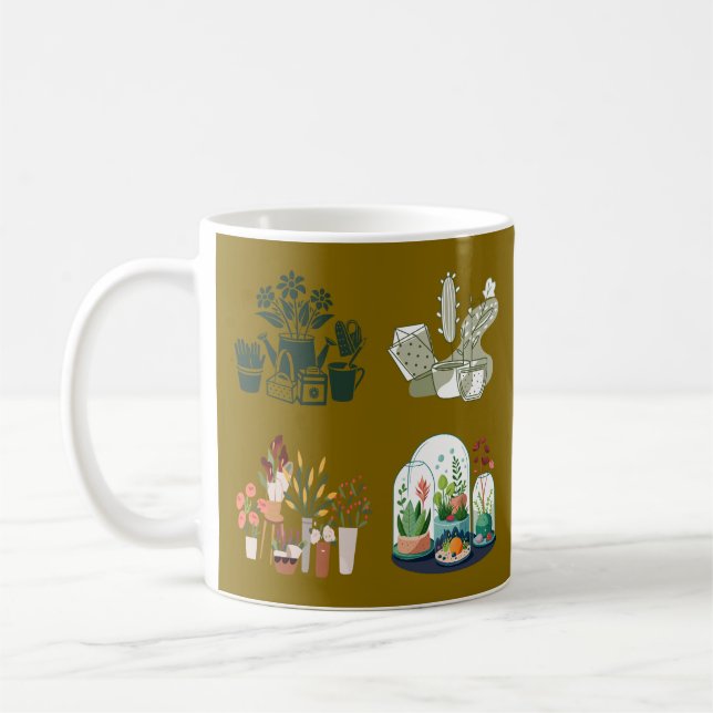 Einzigartige Geschenke für Pflanze Liebhaber kaufe Kaffeetasse (Links)