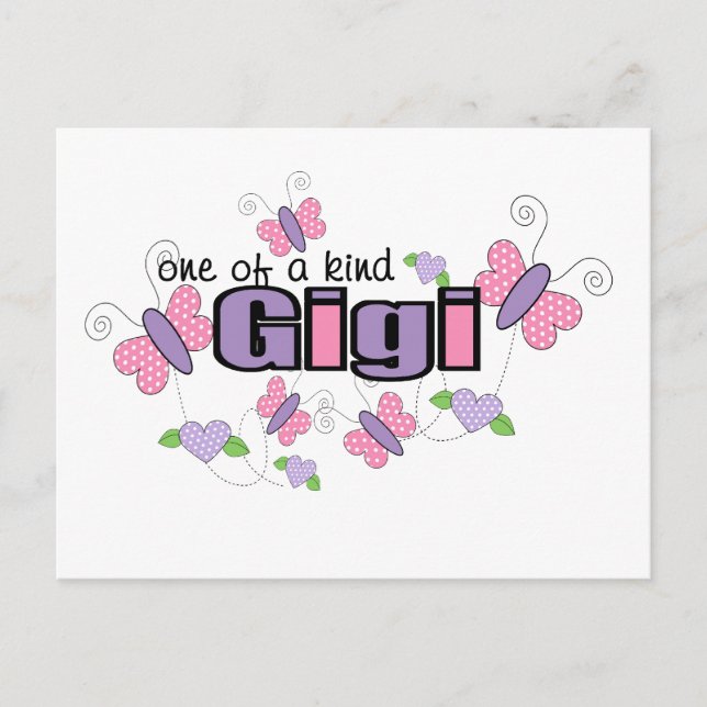 Einzigartige Gigi Postkarte (Vorderseite)