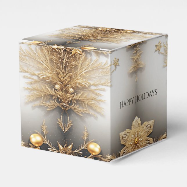 Einzigartige Gold Dekorative Geschenkboxen Geschenkschachtel (Vorderseite)