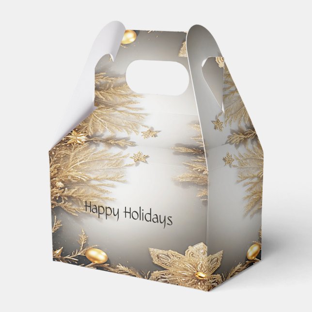 Einzigartige Gold Dekorative Geschenkboxen Geschenkschachtel (Vorderseite)