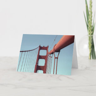 Einzigartige Golden Gate Bridge, San Francisco Fot Dankeskarte