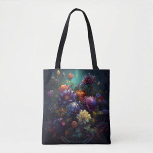Einzigartige gotische Blumenanordnung-Tasche