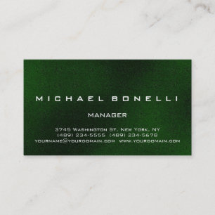 Einzigartige Green Pattern Manager Business Card Visitenkarte