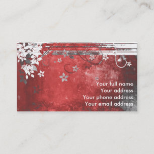 Einzigartige grungy Visitenkarte