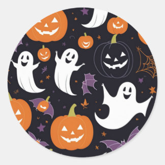 "Einzigartige Halloween-Sticker zum Hinzufügen ein Runder Aufkleber
