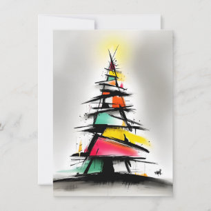 Einzigartige helle und funky Weihnachtskarten Feiertagskarte