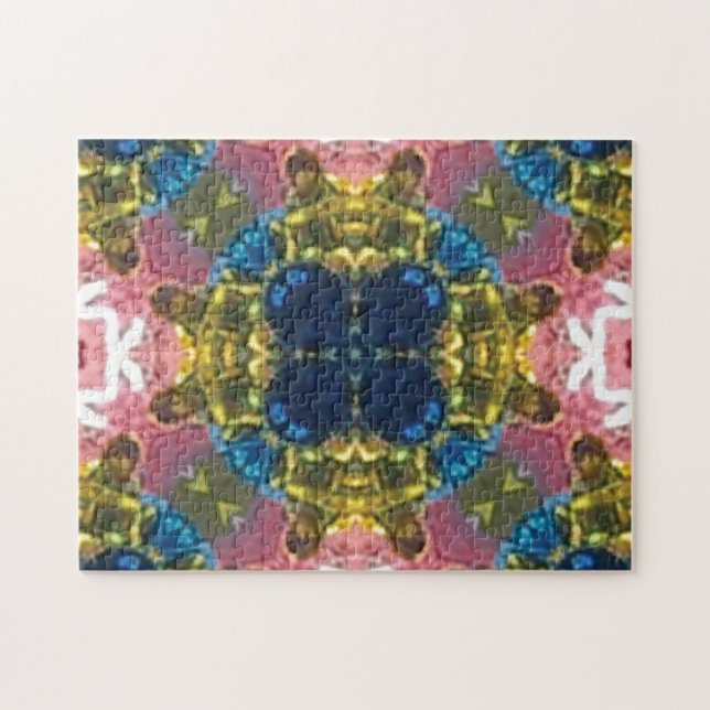 Einzigartige Herausforderung für das mehrfarbige P Puzzle (Horizontal)