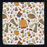 Einzigartige Herbstlaub ernten Herbstpumpen Halstuch<br><div class="desc">Einzigartiger Herbst-Erntedank-Bandana oder Bandana für die Menschen handgezeichnete Muster mit einem orangefarbenen Pullover, warmen Schal, gemütliche Decke, Herbstlaub, Rucksack, Kürbisgewürzkaffee, Glühwein, Kürbiskuchen, Herbstkerzen, Blume, Pilze, Gelbholz, Rotapfel, Fallstiefel, Kuchen und warme Socken. Es ist ein einzigartiges Novembersommer für Ihre gemütliche Zuhause. Diese gemütliche Herbstbandana ist ein perfektes Geschenk für die Herbstsaison....</div>