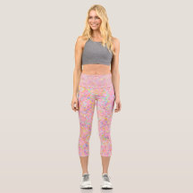 Einzigartige, hoch taillierte Yoga-Capris