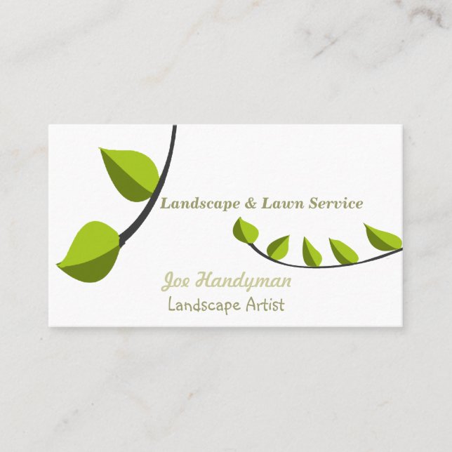 Einzigartige im Garten Visitenkarte (Vorderseite)