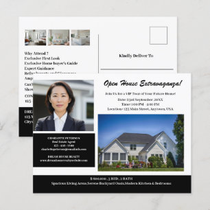 Einzigartige Immobilien-Open-House-Werbung Postkarte
