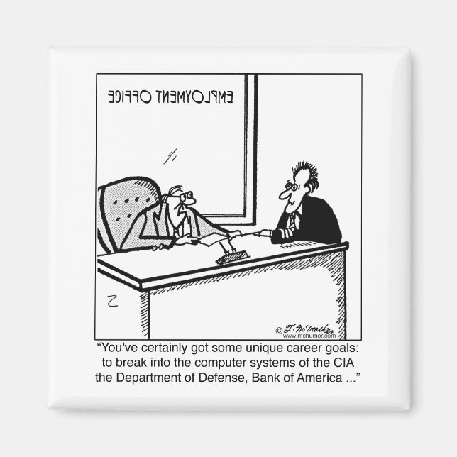 Einzigartige Karriereziele Magnet (Vorne)