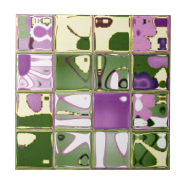 Einzigartige Keramik Tile Fliese (Vorderseite)