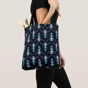 Einzigartige Klassik-Look Blue Glow Gem Print