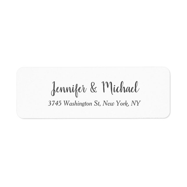 Einzigartige klassische Hochzeitskalligrafie (Vorne)