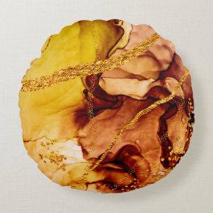 Einzigartige Kreativität. Art&Gold. Inspiriert vom Rundes Kissen