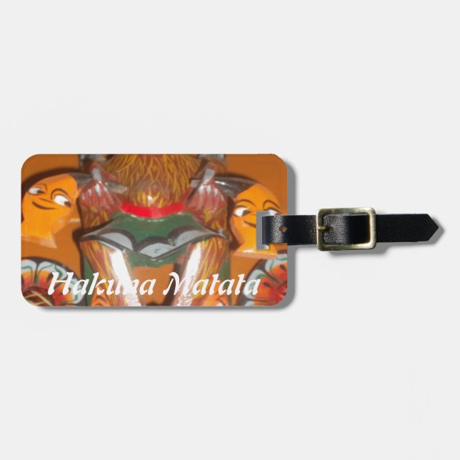 Einzigartige Kulturkunst - sri-lankisches/indonesi Gepäckanhänger (Vorderseite horizontal)