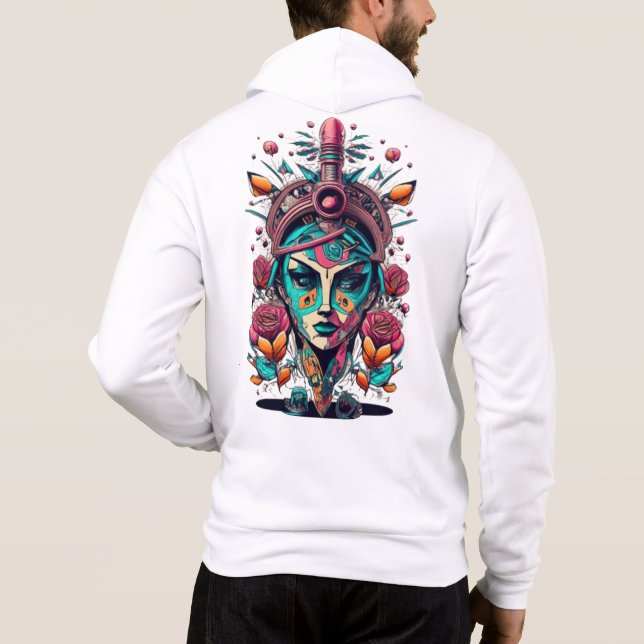 Einzigartige Kunst Hoodie (Rückseite)