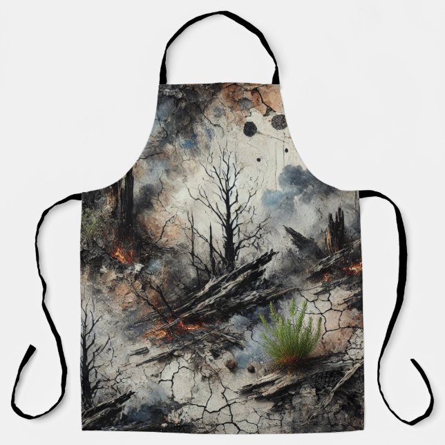 Einzigartige künstlerische Kochen-Schürze Schürze (Vorderseite)