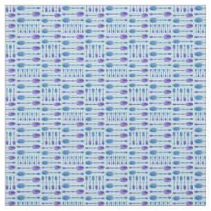 Einzigartige künstlerische Löffel! (Hellblau) Stoff