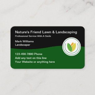 Einzigartige Landscaping Service Business Cards Visitenkarte