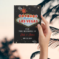 Einzigartige Las Vegas Hochzeit formelle Einladung