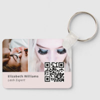 Einzigartige Lash Expert Logo Business Card mit QR