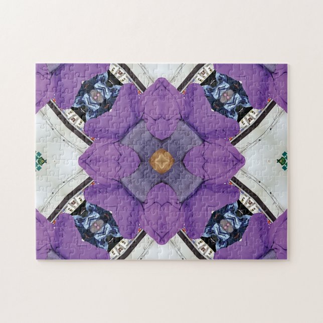 Einzigartige Lila Herausforderung Puzzle (Horizontal)