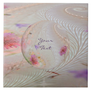 Einzigartige Lila Rosa Keramik Tile Fliese