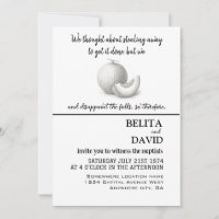 Einzigartige, lustige Hochzeitseinladung