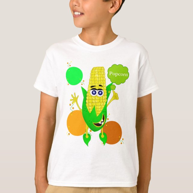Einzigartige Maismonsterillustration für Kinder T-Shirt (Vorderseite)