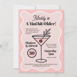 Einzigartige Martini-Party Einladung 30.