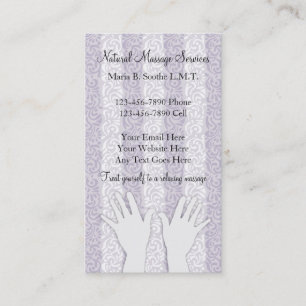 Einzigartige Massage-Visitenkarten Visitenkarte