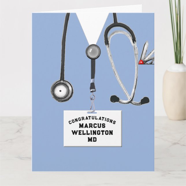 Einzigartige Medical School Abschluss Card Karte (Vorderseite)