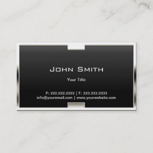 Einzigartige Metal Frame Royal Black Business Card Visitenkarte