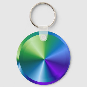 EINZIGARTIGE Metallic Cross-Wanderung : Radfahrer  Schlüsselanhänger