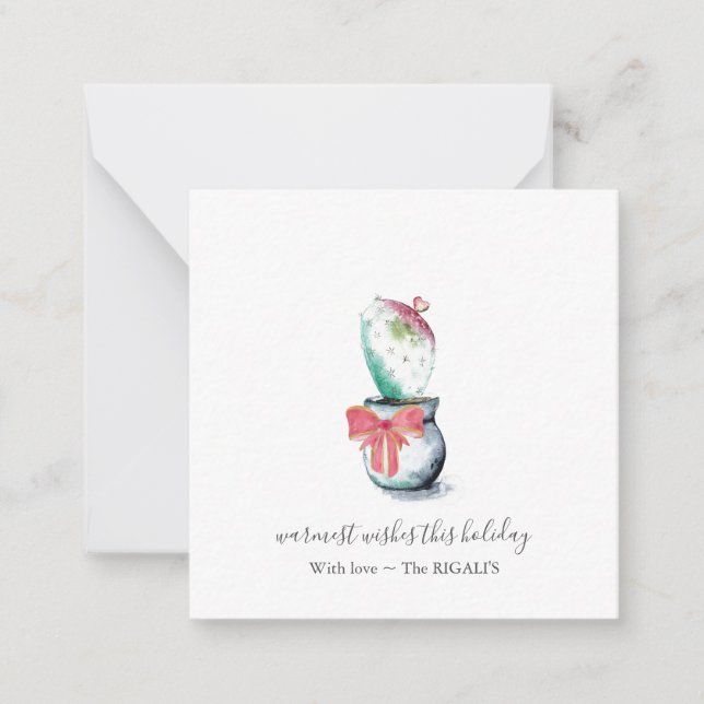 Einzigartige Mini-Weihnachtsgeschenke mit Umschläg Mitteilungskarte (Vorderseite)