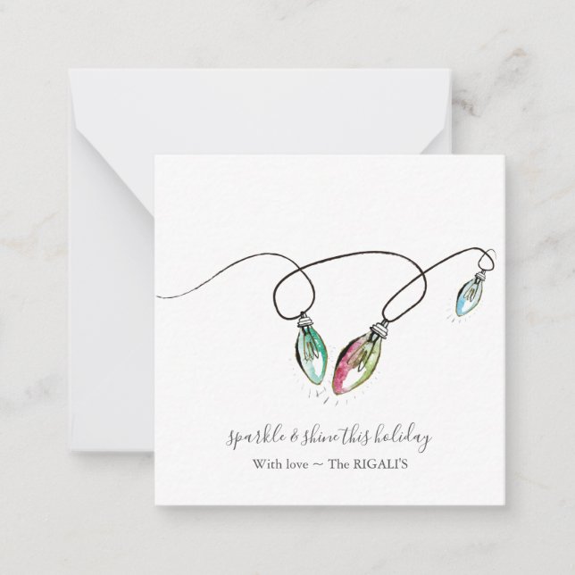 Einzigartige Mini-Weihnachtsgeschenke mit Umschläg Mitteilungskarte (Vorderseite)