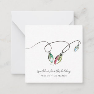 Einzigartige Mini-Weihnachtsgeschenke mit Umschläg Mitteilungskarte