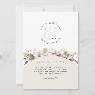 Einzigartige mit Monogramm Hochzeit Einladung