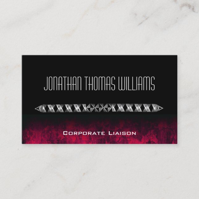 Einzigartige moderne Berufliche Visitenkarten Visitenkarte (Vorderseite)