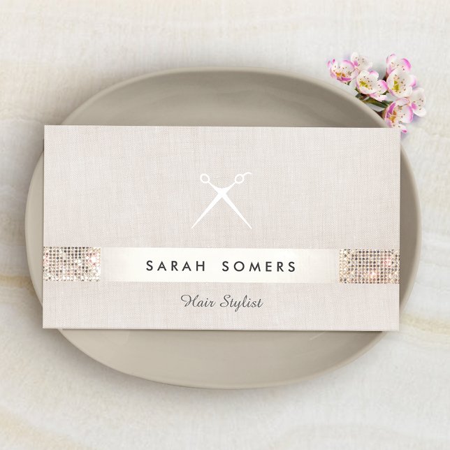 Einzigartige moderne Hair Stylist-Schere Visitenkarte (Von Creator hochgeladen)